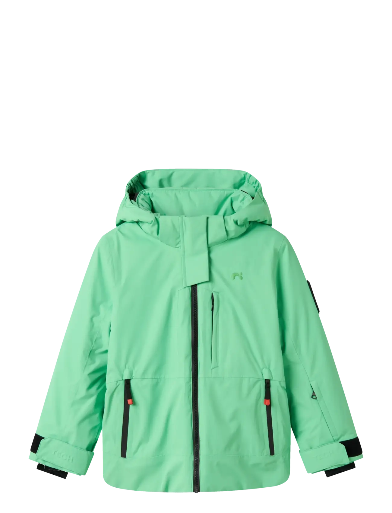 name it Nknslope10 Jacket Ski Edition Fo Noos, 116, Snow-ski Clothing, Grün - Jacket, Kinder
