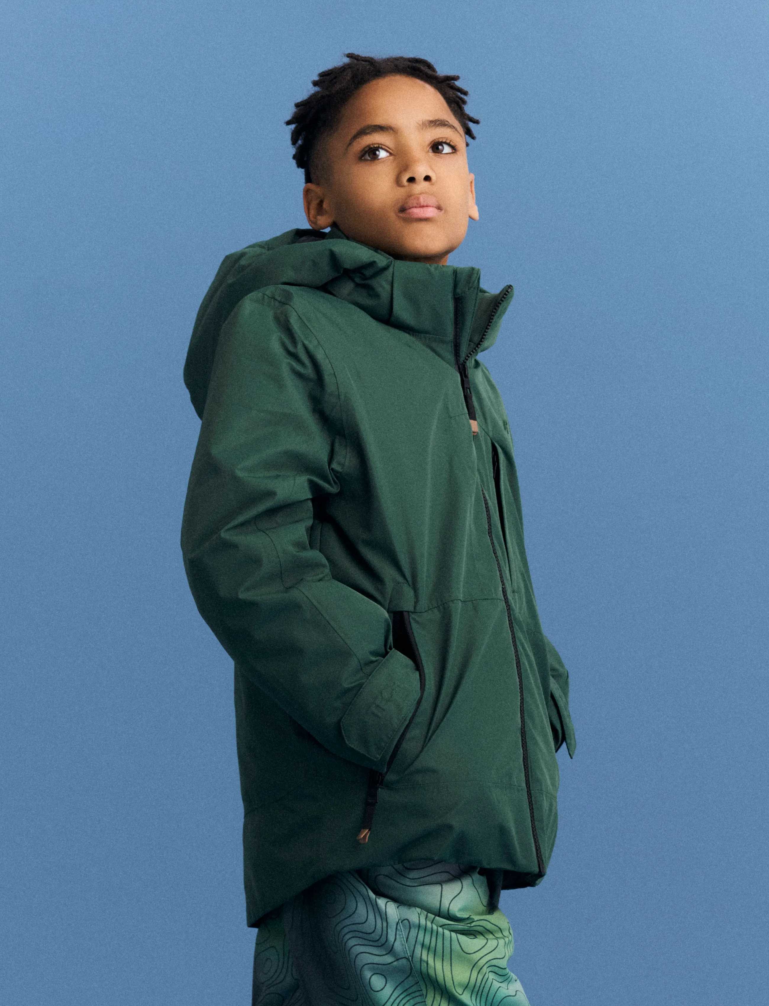 name it - NKNSLOPE10 JACKET SKI EDITION FO NOOS - skijacken - jungle green - 2