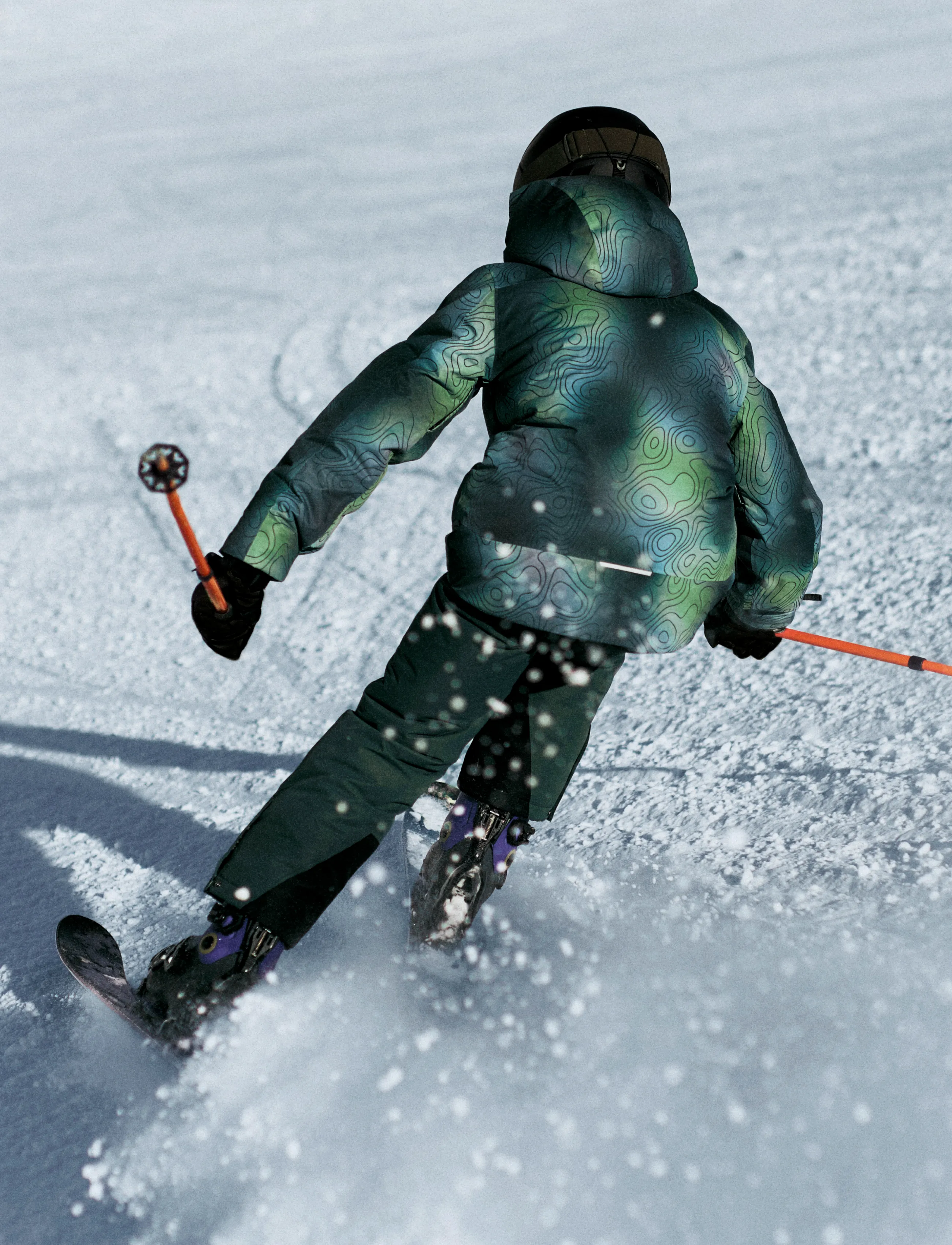 name it - NKNSLOPE10 JACKET SKI EDITION FO NOOS - skijacken - jungle green - 0