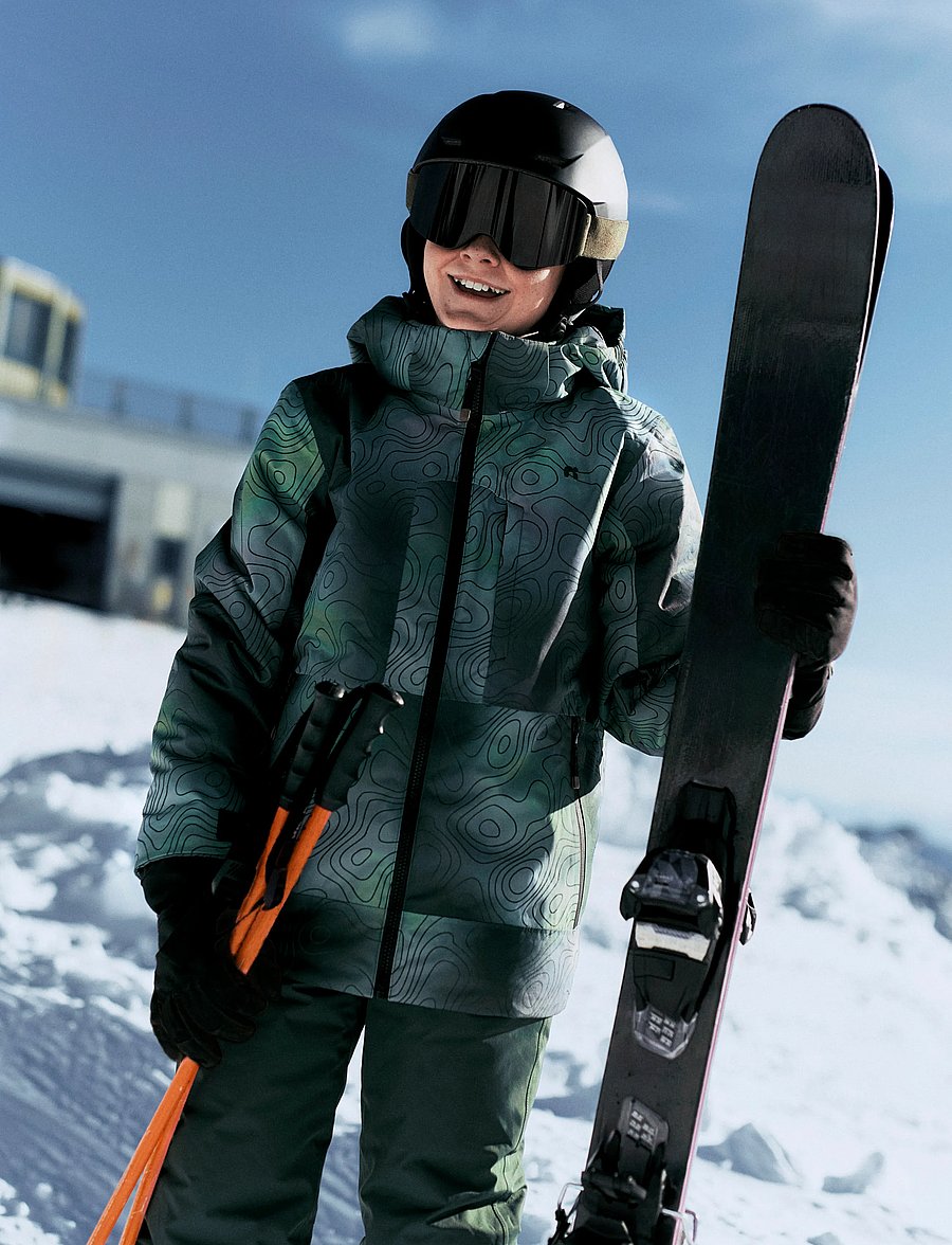 name it - NKNSLOPE10 JACKET SKI EDITION FO NOOS - skijacken - jungle green - 3