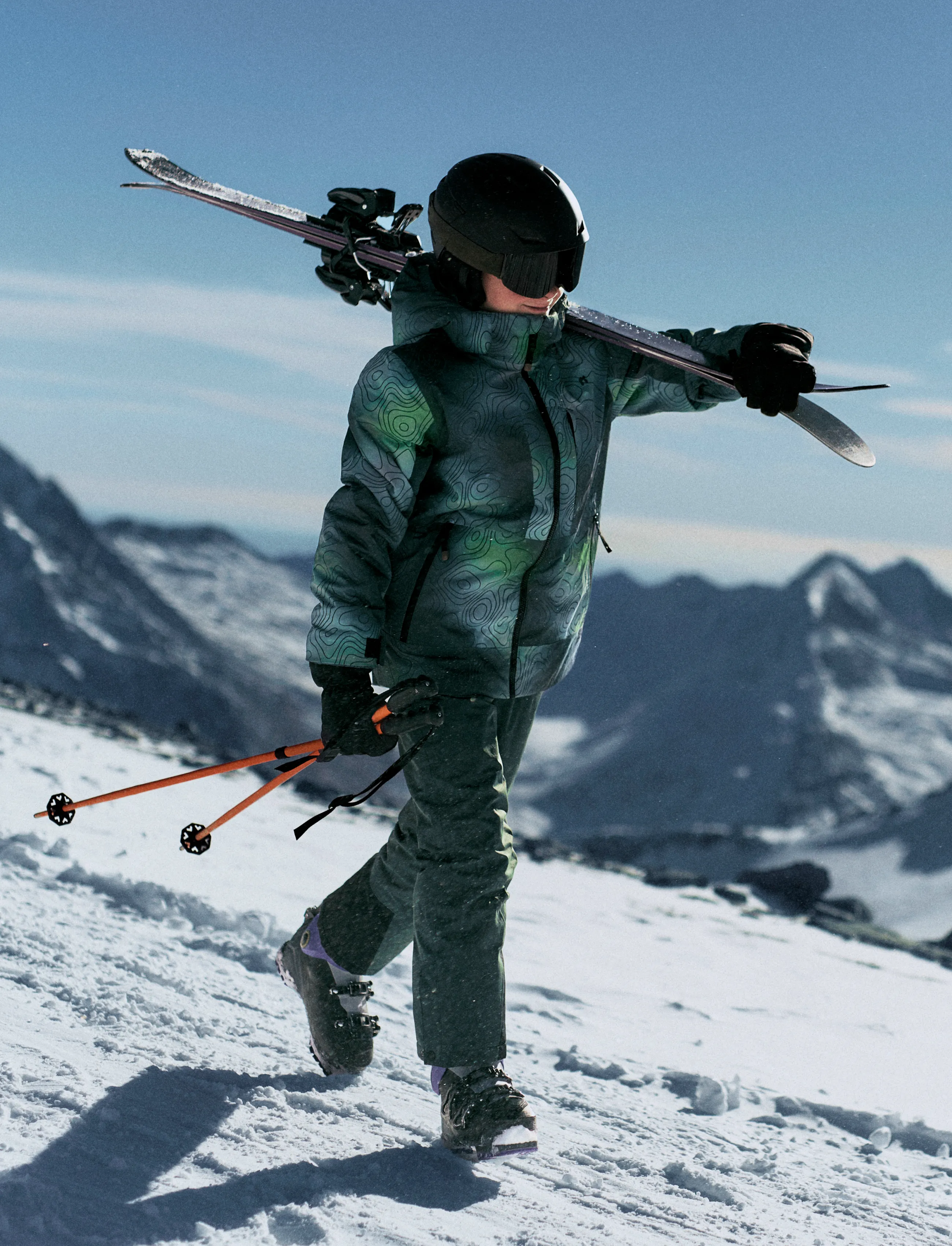 name it - NKNSLOPE10 JACKET SKI EDITION FO NOOS - skijacken - jungle green - 4
