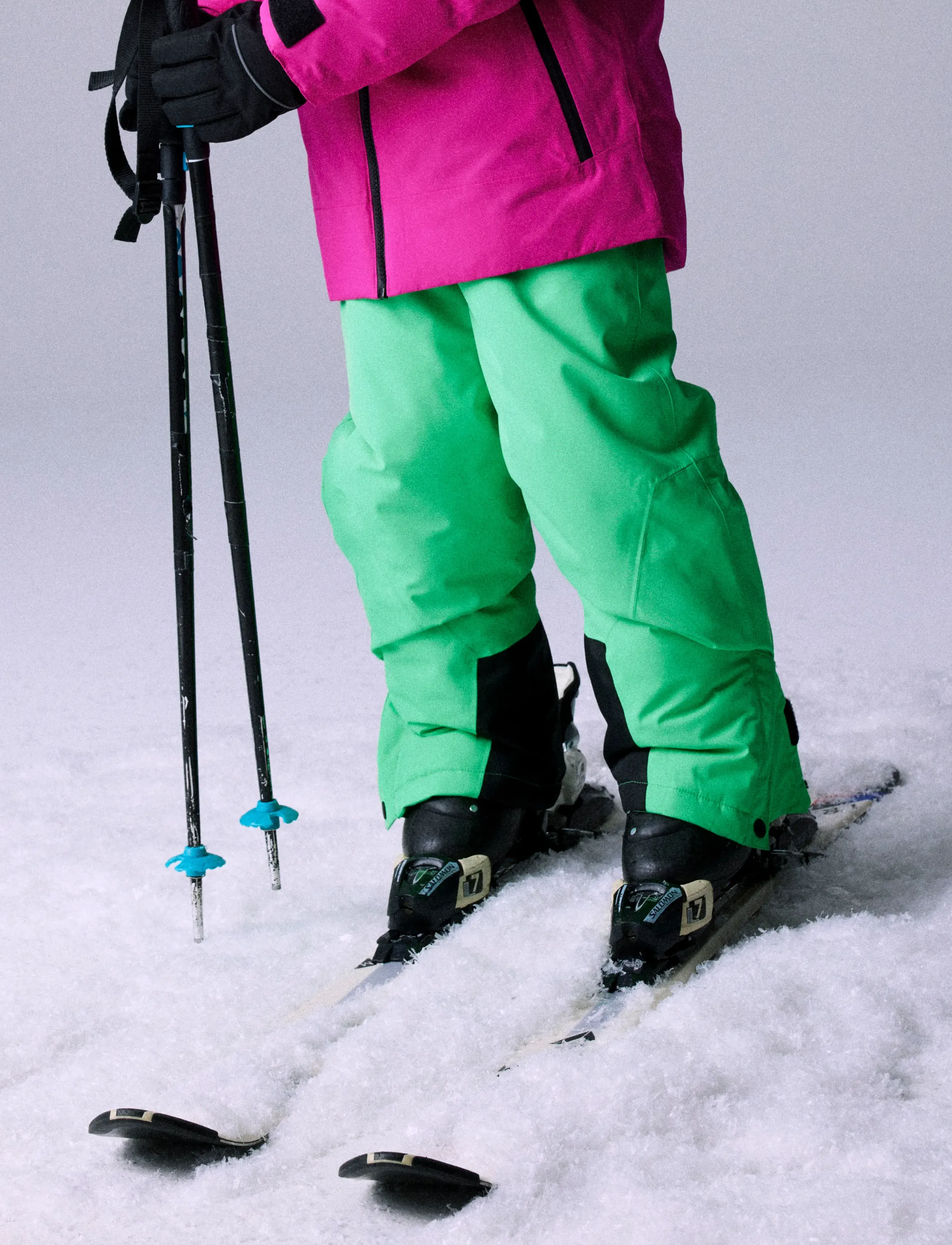 name it Nknslope10 Pant Ski Edition Fo Noos, 122, Snow-ski Clothing, Grün - Pants, Kinder
