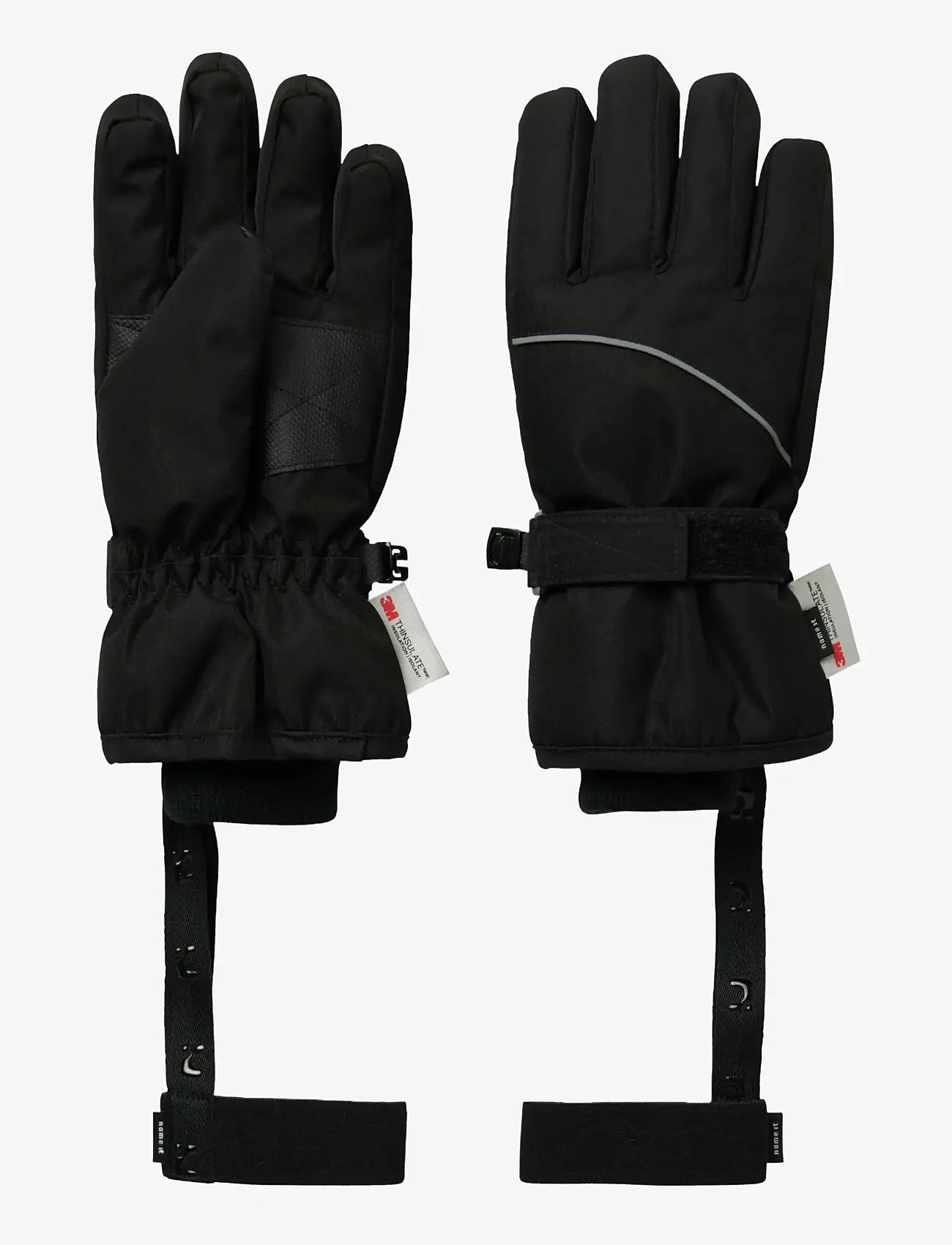 name it - NKNSLOPE10 GLOVES SKI EDITION FO NOOS - vantar - black - 0