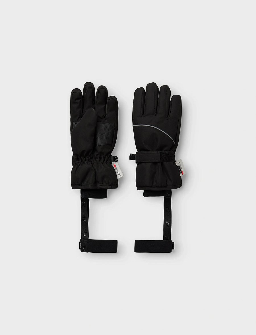 name it - NKNSLOPE10 GLOVES SKI EDITION FO NOOS - rękawiczki - black - 0