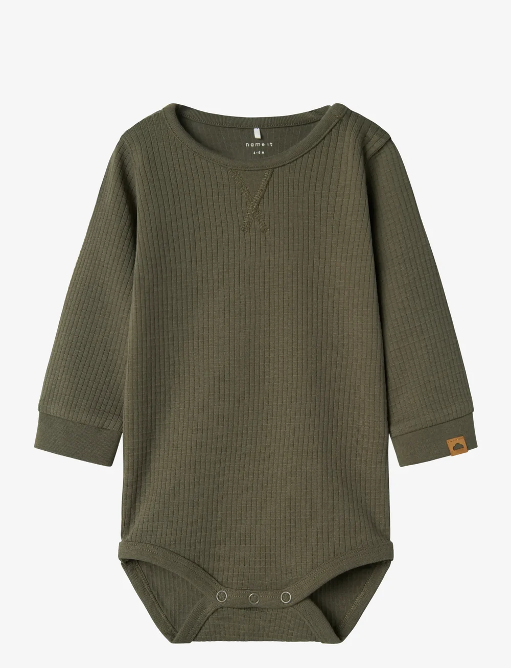 name it - NBMNOTAT R LS BODY - langermasamfellur - tea leaf - 0