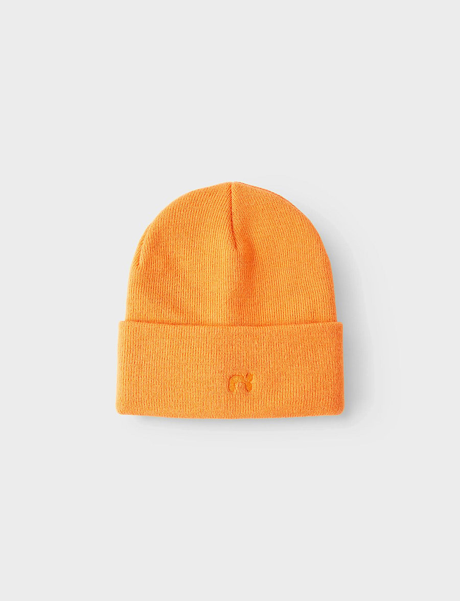 name it - NKNMALIK BEANIE PROTECT LIMITED FO - beanies - celosia orange - 0