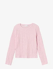 name it - NKFSILMA LS SLIM SHORT TOP - long-sleeved t-shirts - parfait pink - 0