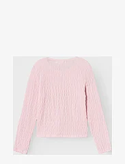 name it - NKFSILMA LS SLIM SHORT TOP - långärmade t-shirts - parfait pink - 1