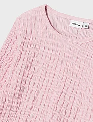 name it - NKFSILMA LS SLIM SHORT TOP - langærmede t-shirts - parfait pink - 2