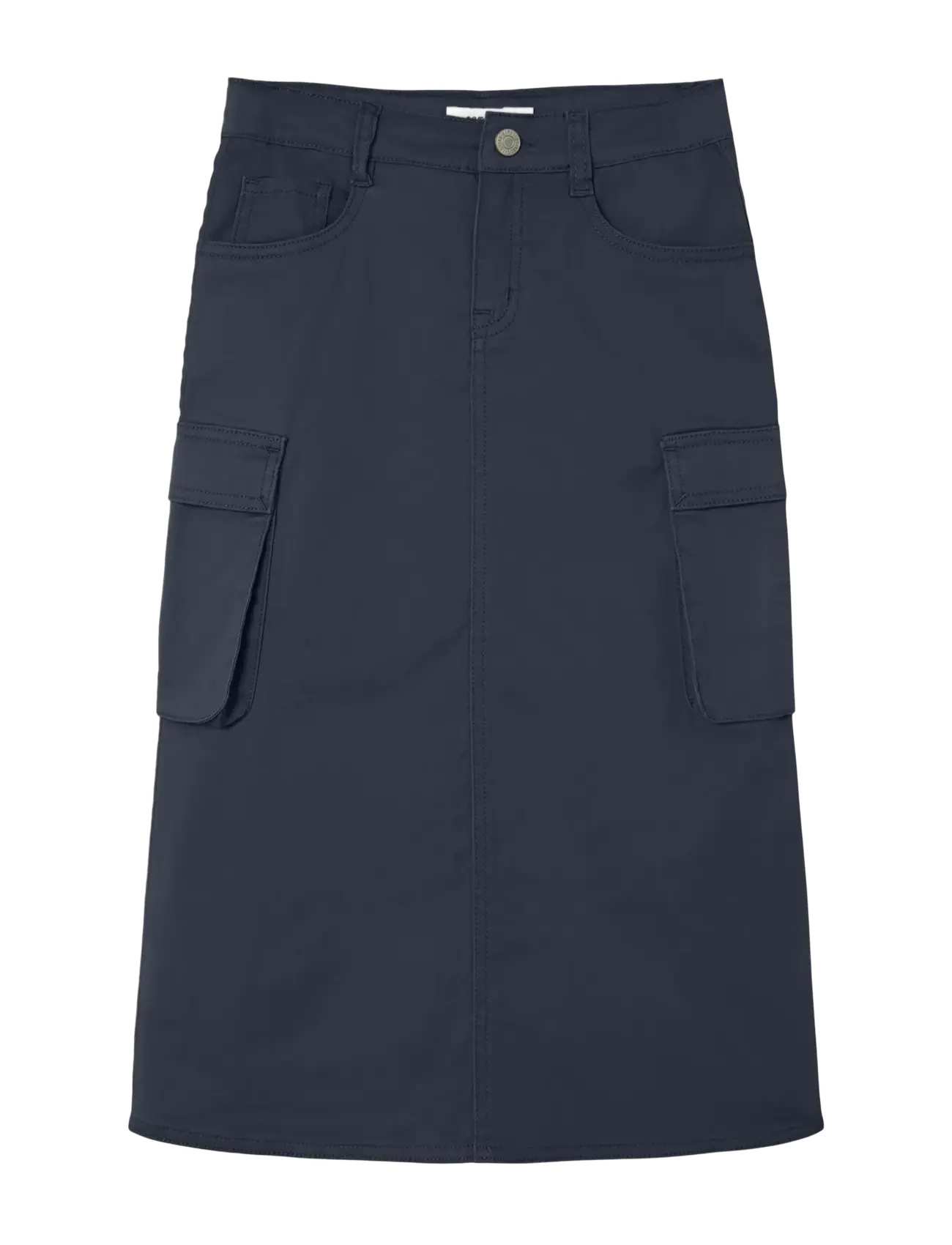 NKFLUNA LONG TWILL CAR SKIRT 1818-NT EP - DARK SAPPHIRE