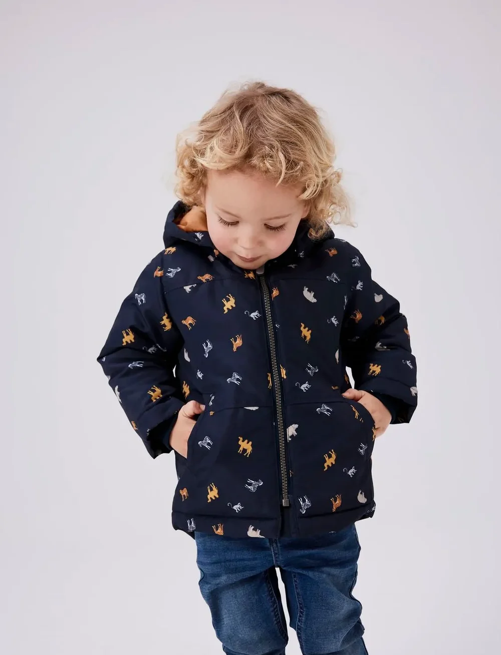 name it - NMMMAX JACKET AOP NOOS - dunjackor & fodrade jackor - dark sapphire - 0