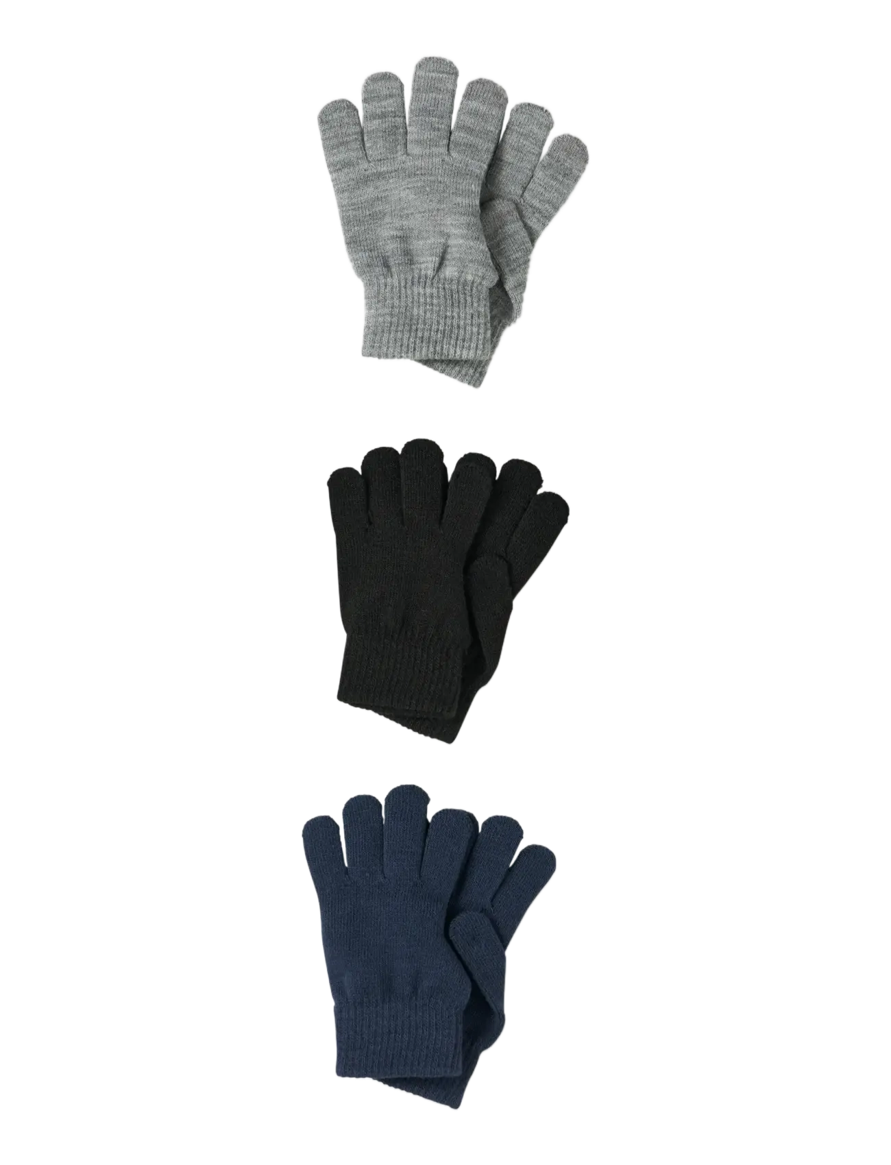 name it - NKMMAGIC GLOVES 6P - pirštinės - black - 2