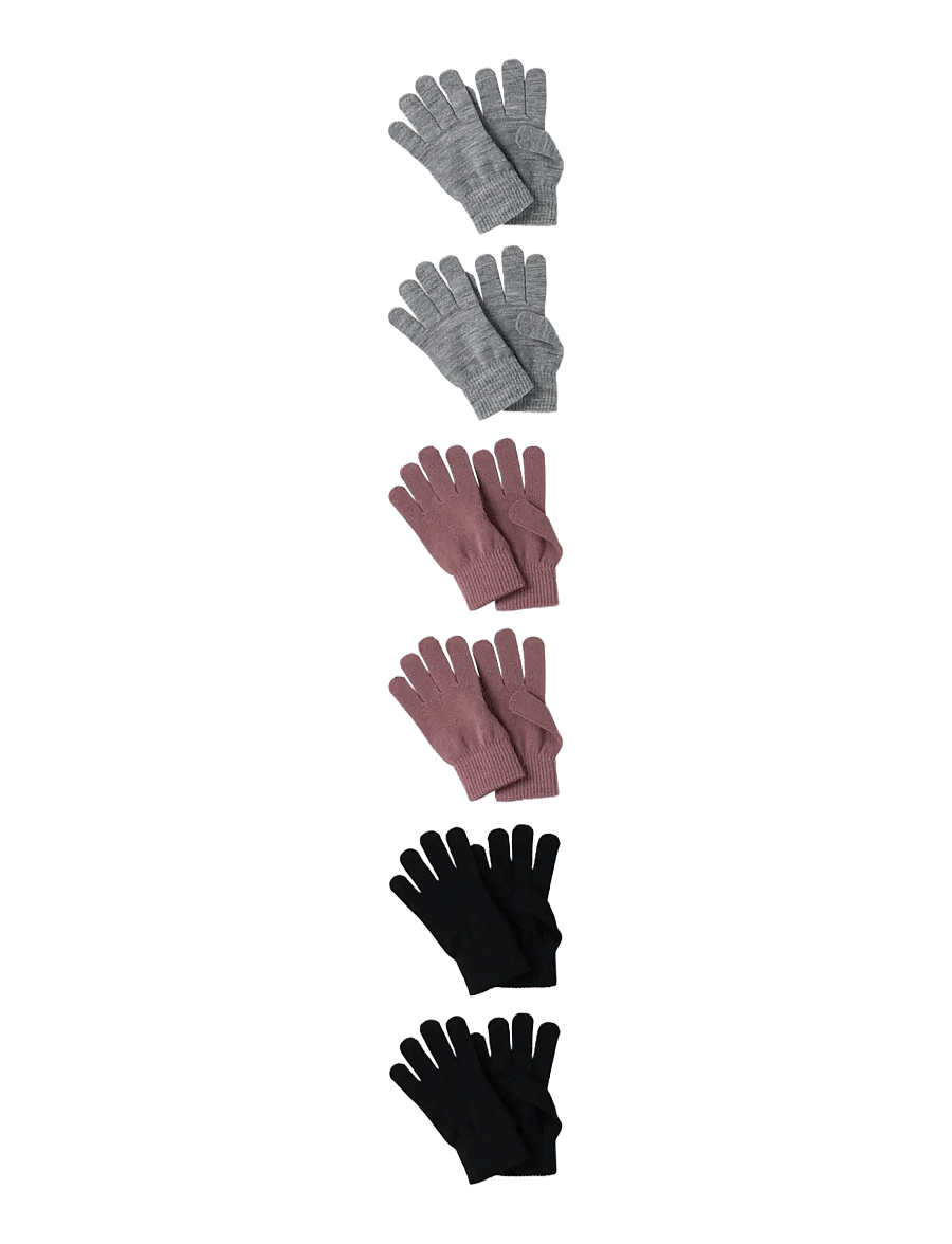 name it - NKFMAGIC GLOVES 6P - käsineet - black - 1