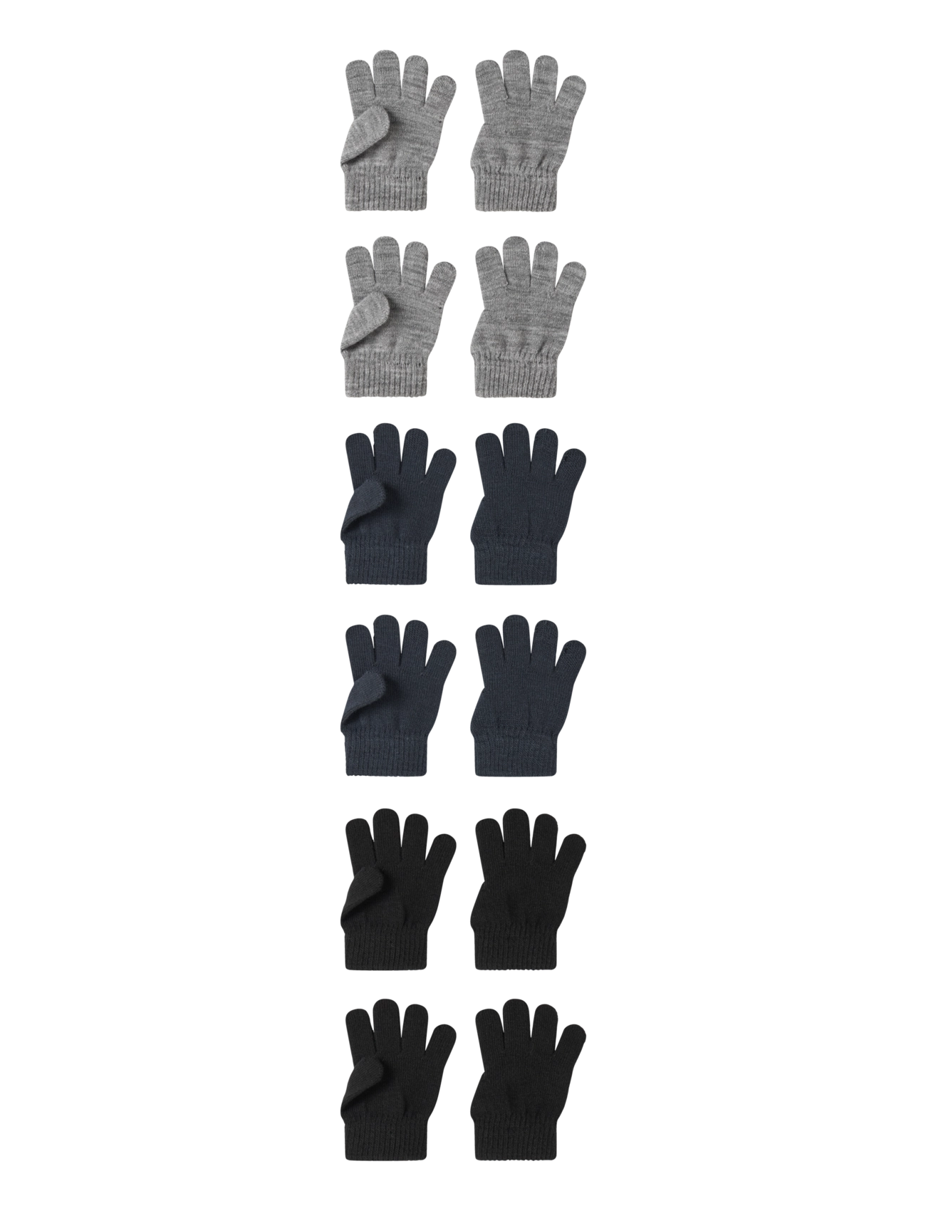 name it NMMMAGIC GLOVES 6P - Back to school - BLACK / black