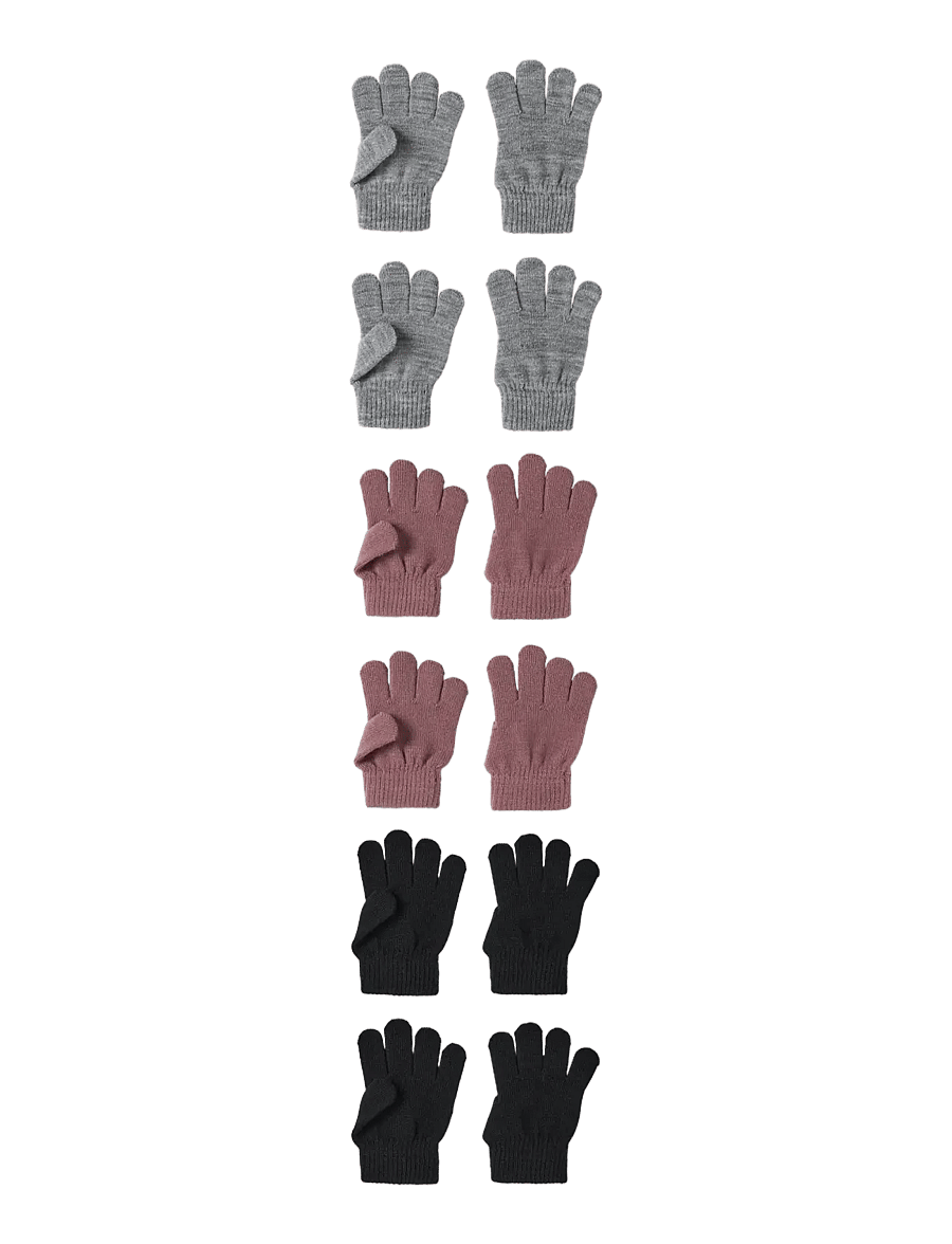 name it - NMFMAGIC GLOVES 6P - handschuhe - black - 0