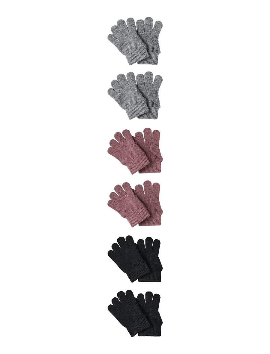 name it - NMFMAGIC GLOVES 6P - handschuhe - black - 1