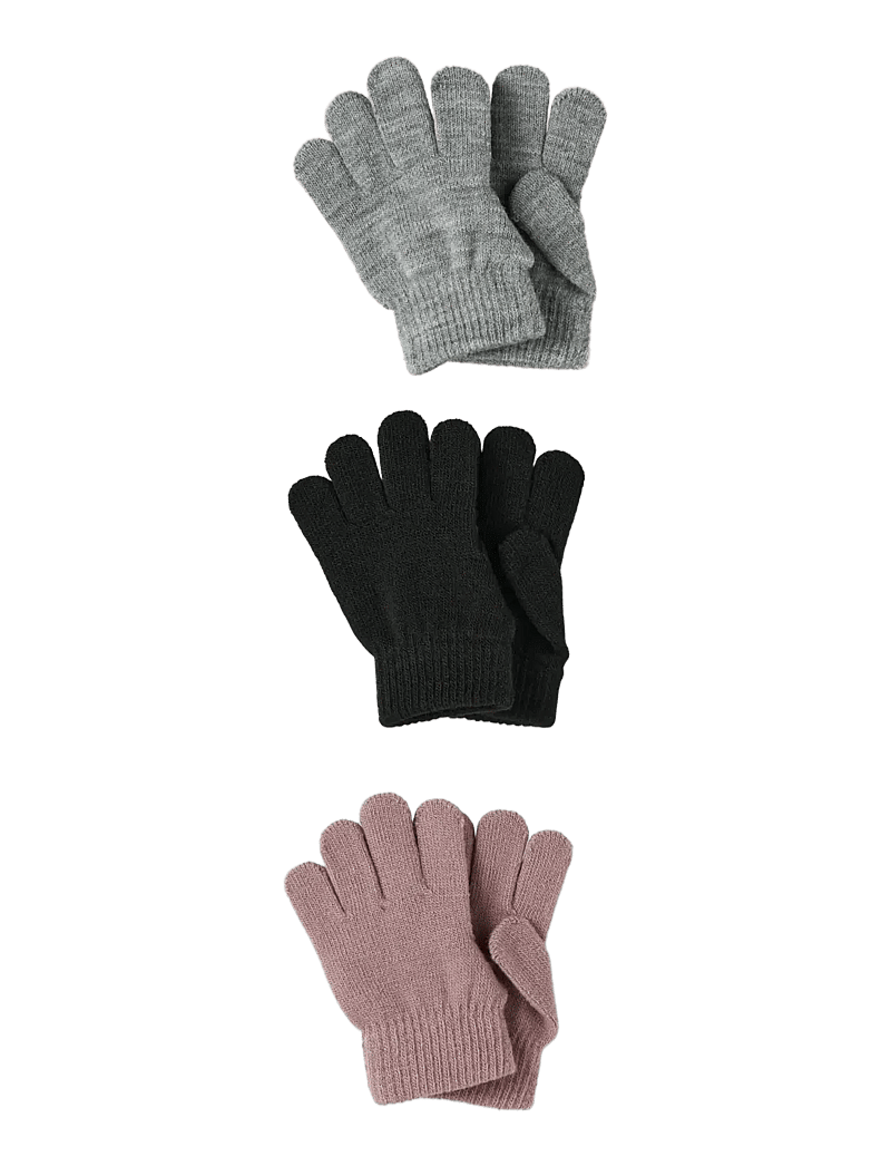 name it - NMFMAGIC GLOVES 6P - kindad - black - 1
