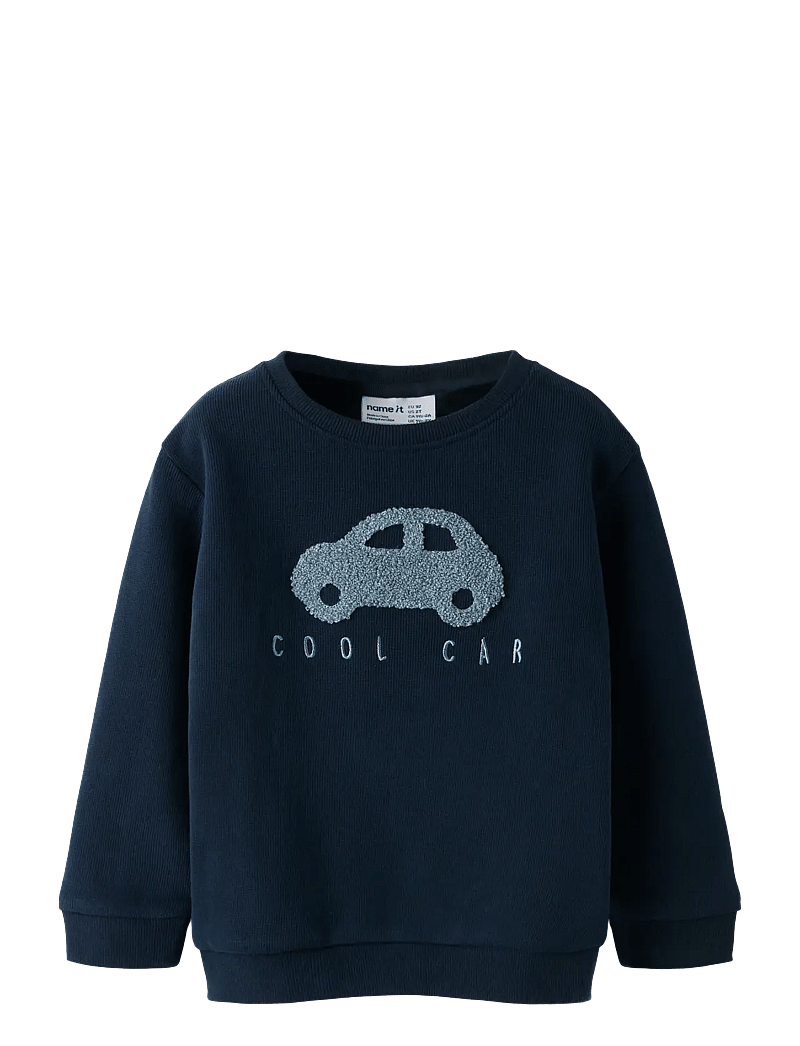 name it - NMMOBEAR NREG SWEAT UNB NOOS - sweatshirts - dark sapphire - 1