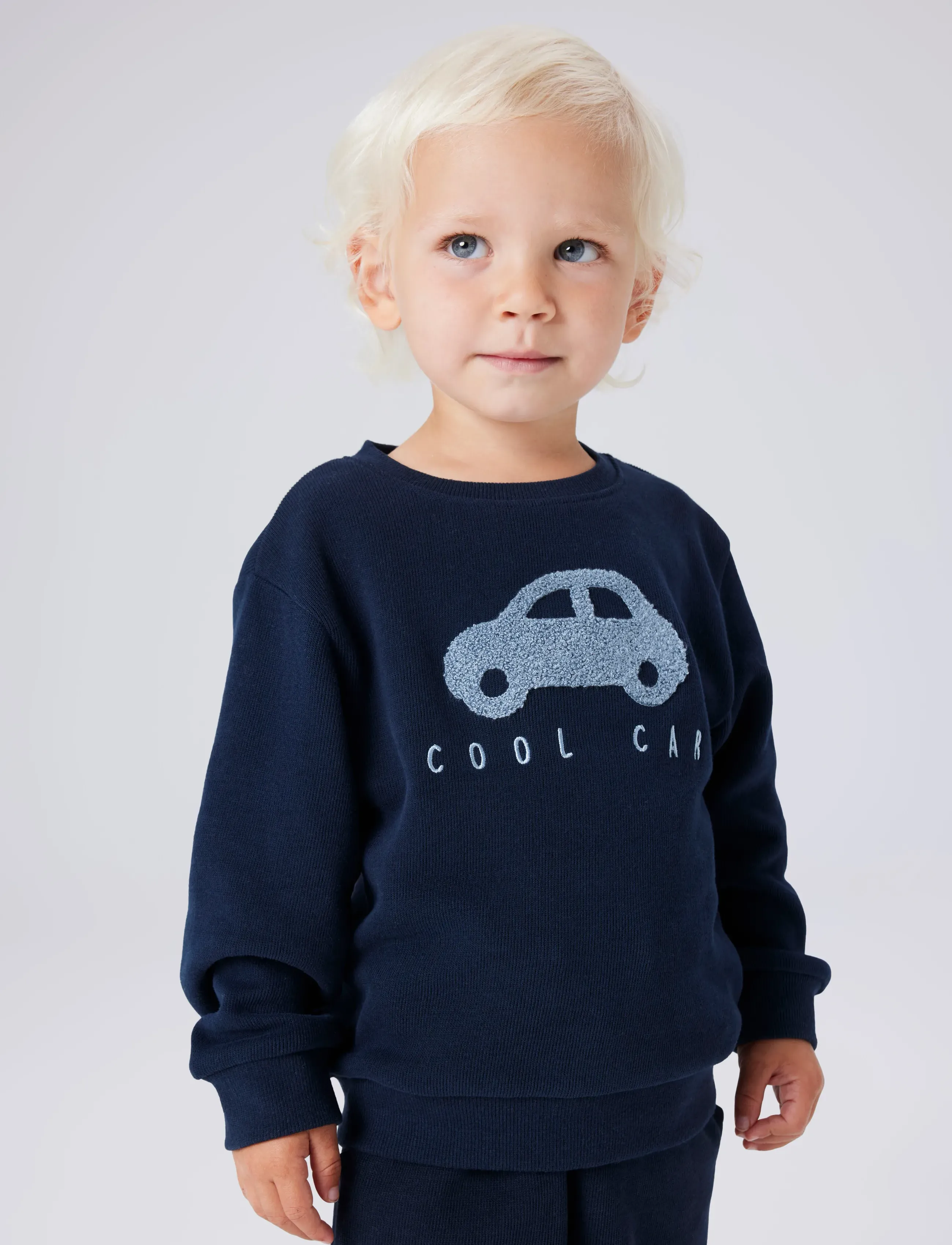 name it NMMOBEAR NREG SWEAT UNB NOOS - Sweatshirts & Hoodies - DARK SAPPHIRE / navy