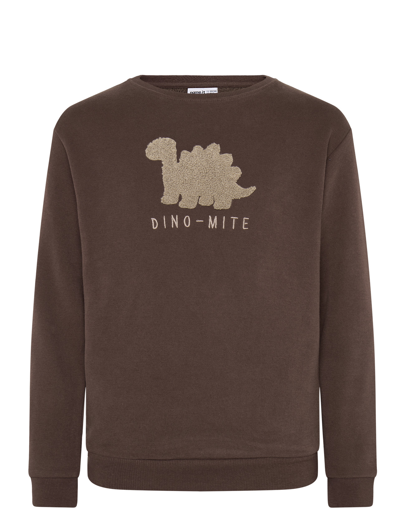 name it - NMMOBEAR NREG SWEAT UNB NOOS - sweatshirts - french roast - 1
