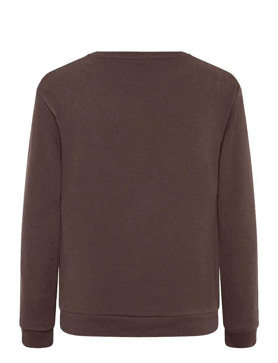 name it - NMMOBEAR NREG SWEAT UNB NOOS - sweatshirts - french roast - 1