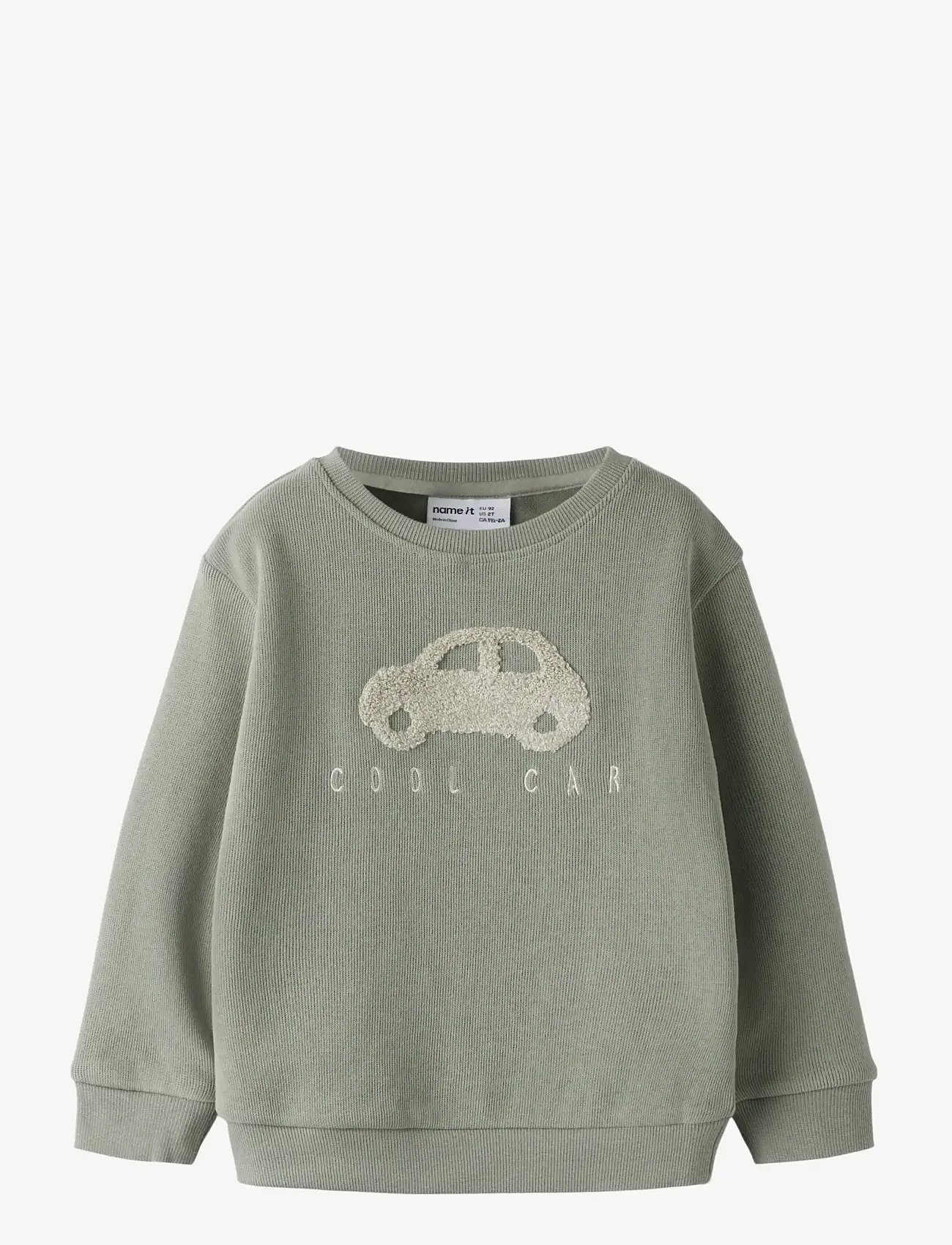 name it - NMMOBEAR NREG SWEAT UNB NOOS - sweatshirts - shadow - 1