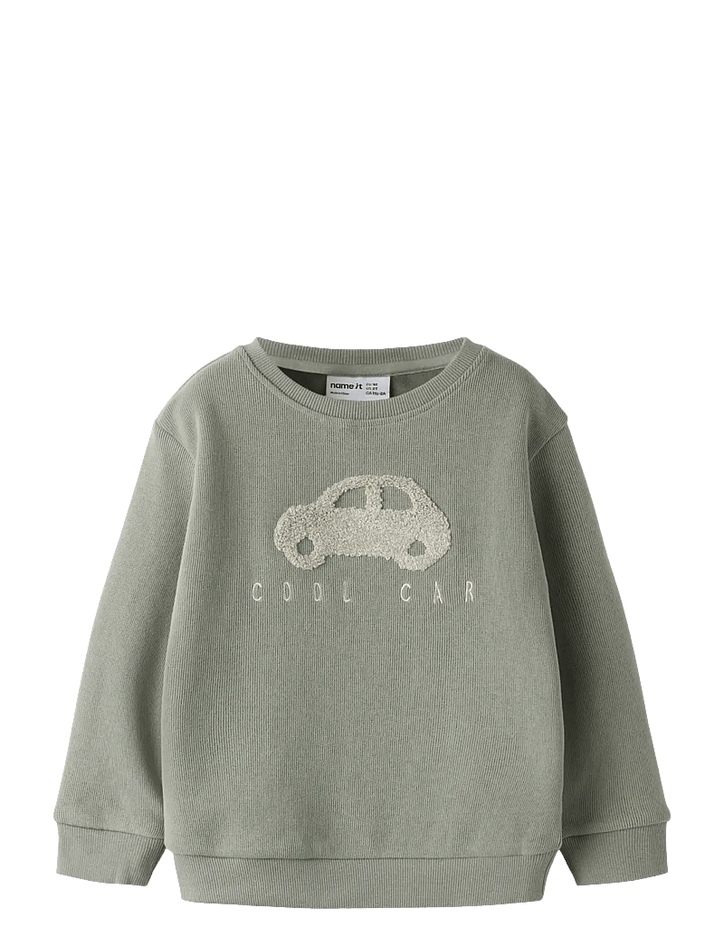 name it - NMMOBEAR NREG SWEAT UNB NOOS - sweatshirts - shadow - 1