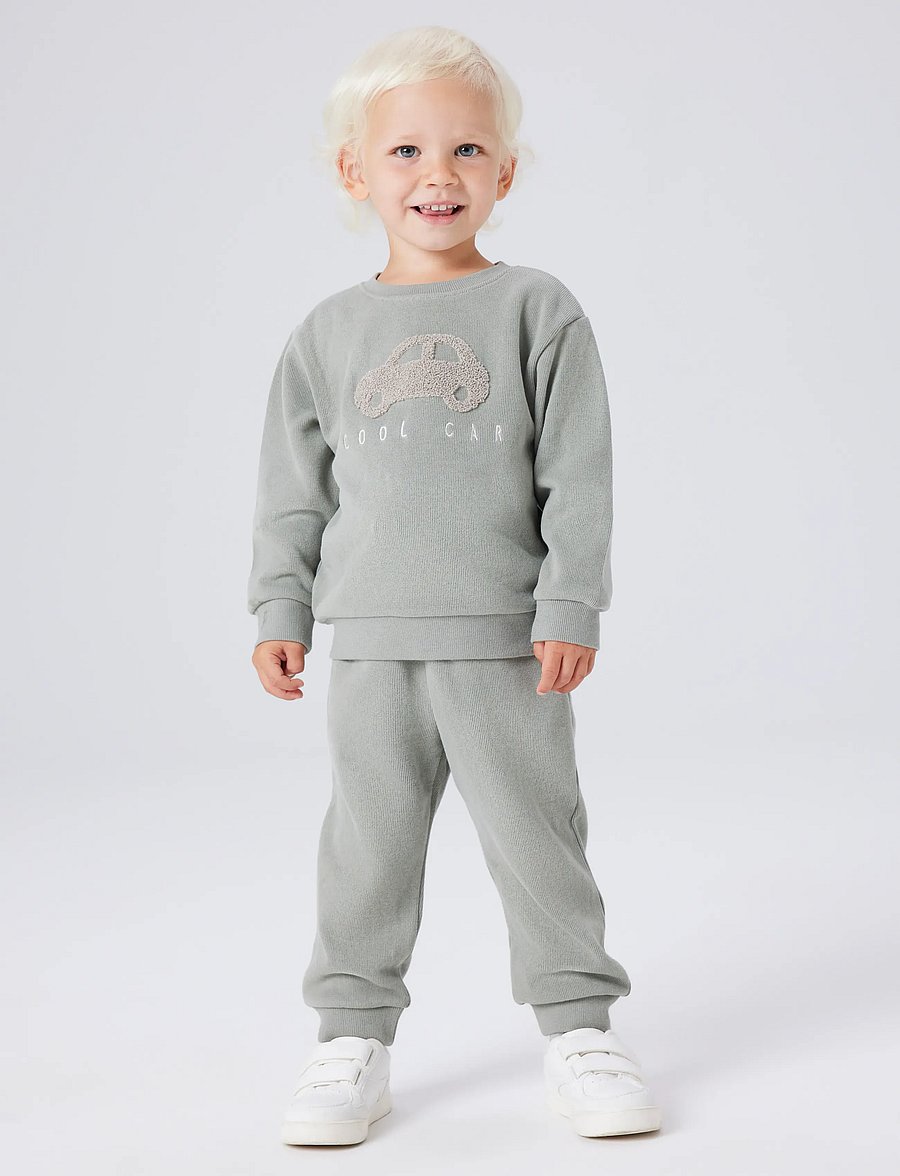 name it - NMMOBEAR NREG SWEAT UNB NOOS - sweatshirts - shadow - 3