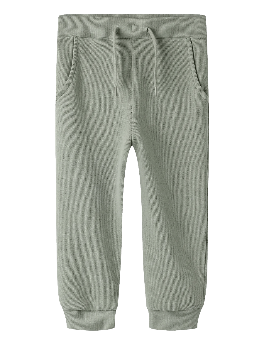 name it - NMMOBEAR NREG SWEAT PANT UNB NOOS - sweatpants - shadow - 1