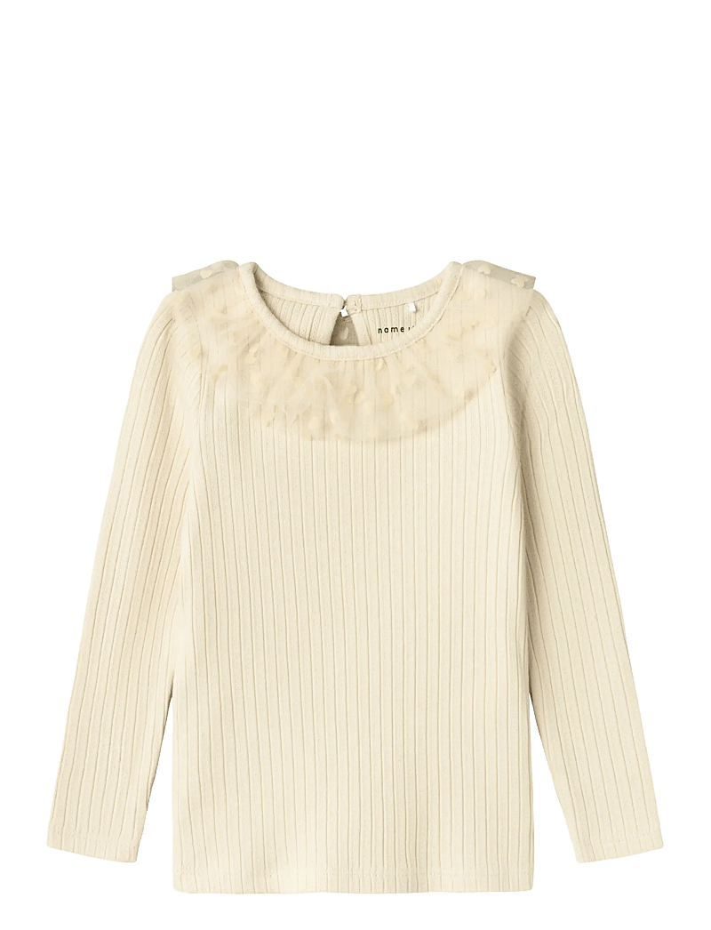 name it - NMFNAJAS XSL LS TOP - langærmede t-shirts - summer sand - 1
