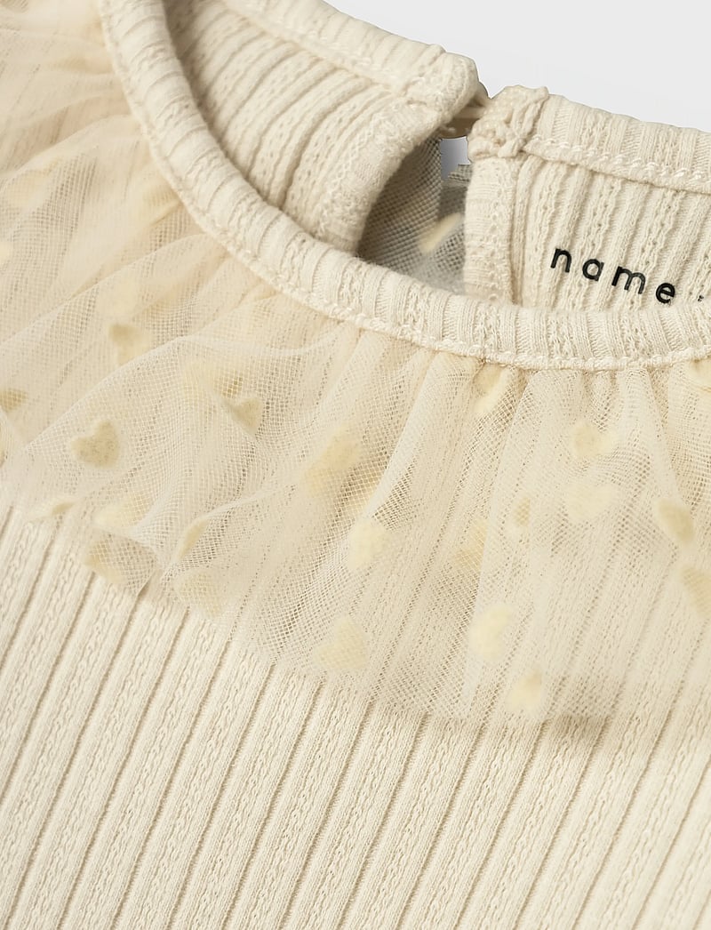 name it - NMFNAJAS XSL LS TOP - langærmede t-shirts - summer sand - 3