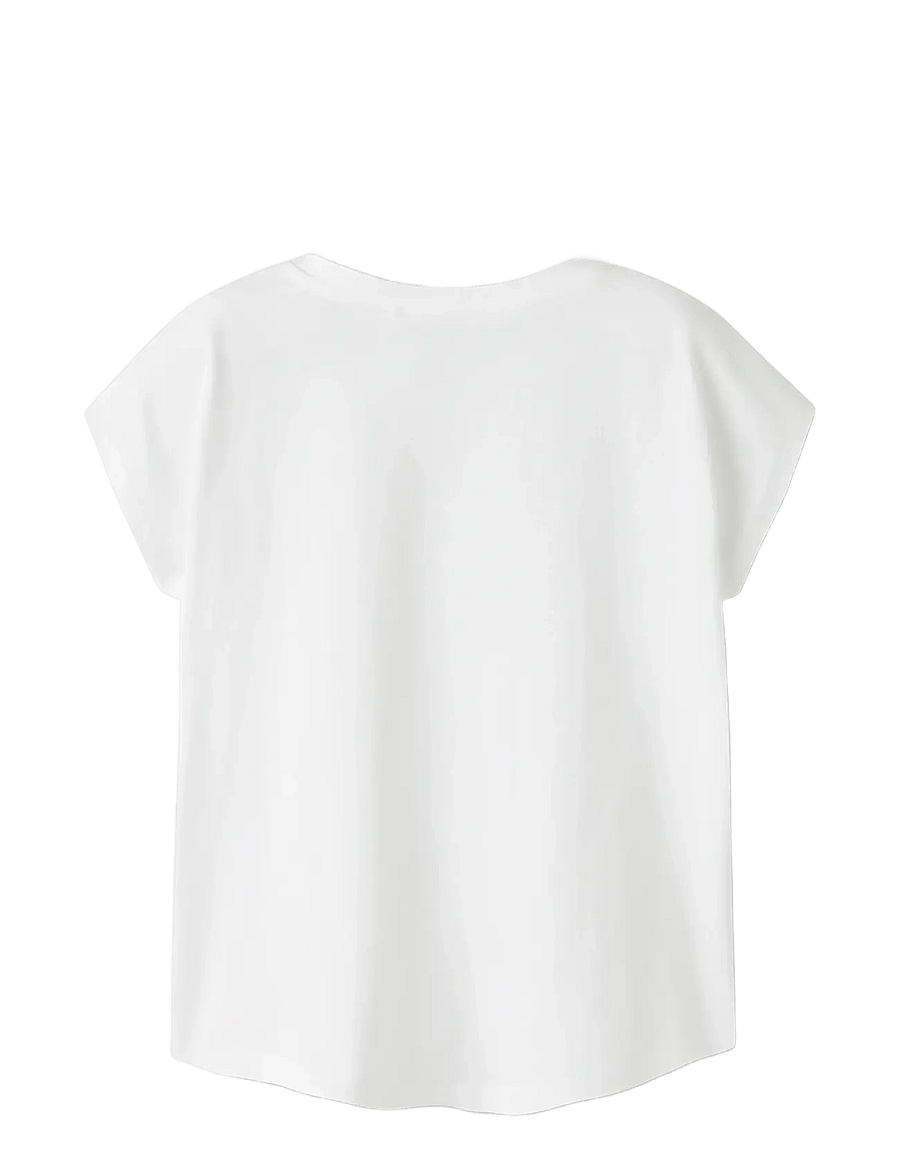 name it - NMFVARUTTI 2P CAPSL LOOSE TOP - kurzärmelige - bright white - 1