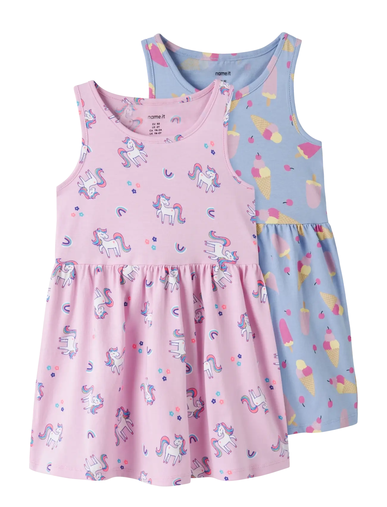 name it NMFVINEO 2P TANK DRESS - Kjoler & skjørt - PIROUETTE / pink/rose