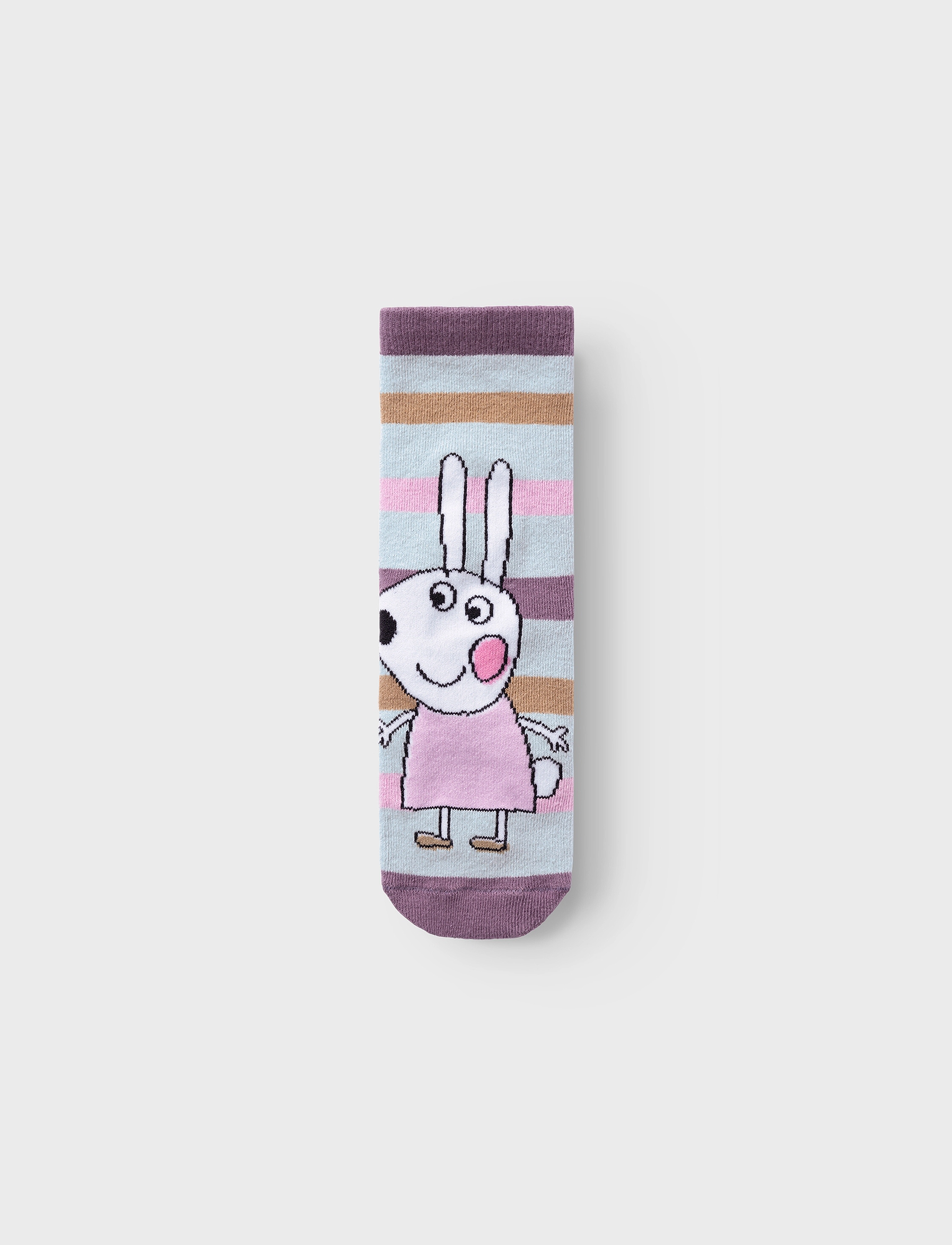name it - NMFAMINA PEPPAPIG 3P SOCK CPLG - pastel lavender - 2