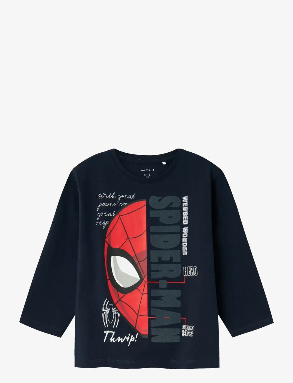 name it - NMMAKO SPIDER LS NREG TOP MAR - t-shirts à manches longues - dark sapphire - 0