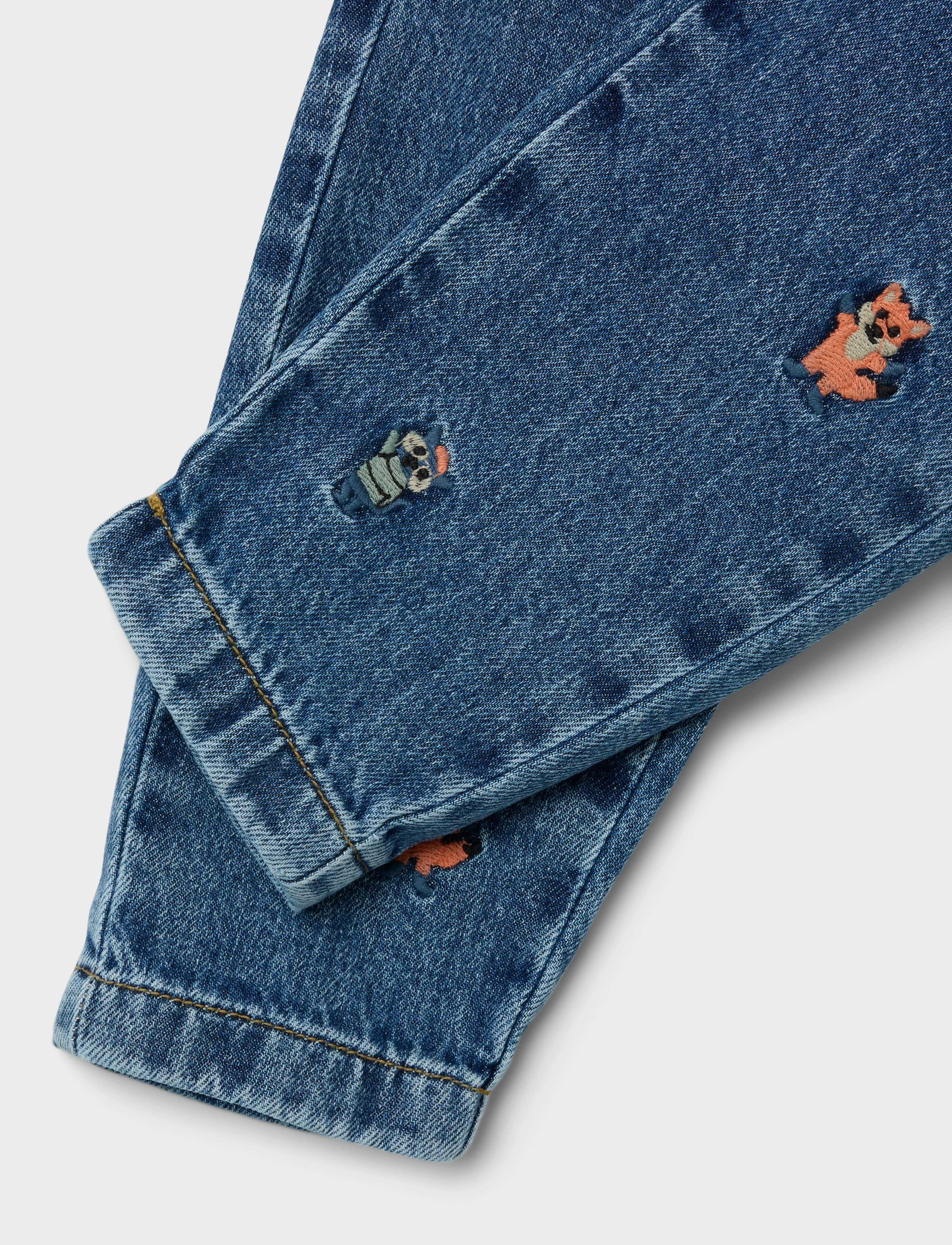 name it - NMMSILAS TAPERED EMB JEANS 6537-BE O - dark blue denim - 3