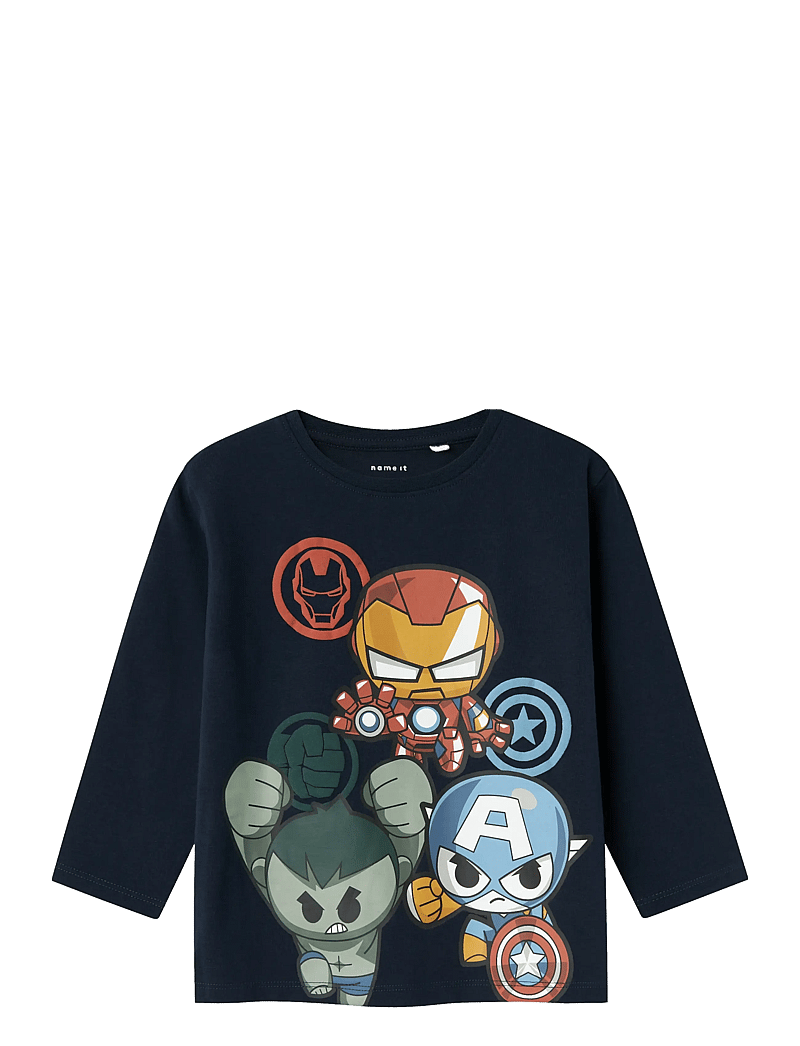 name it - NMMANAN MARVEL LS NREG TOP MAR - langärmelig - dark sapphire - 0