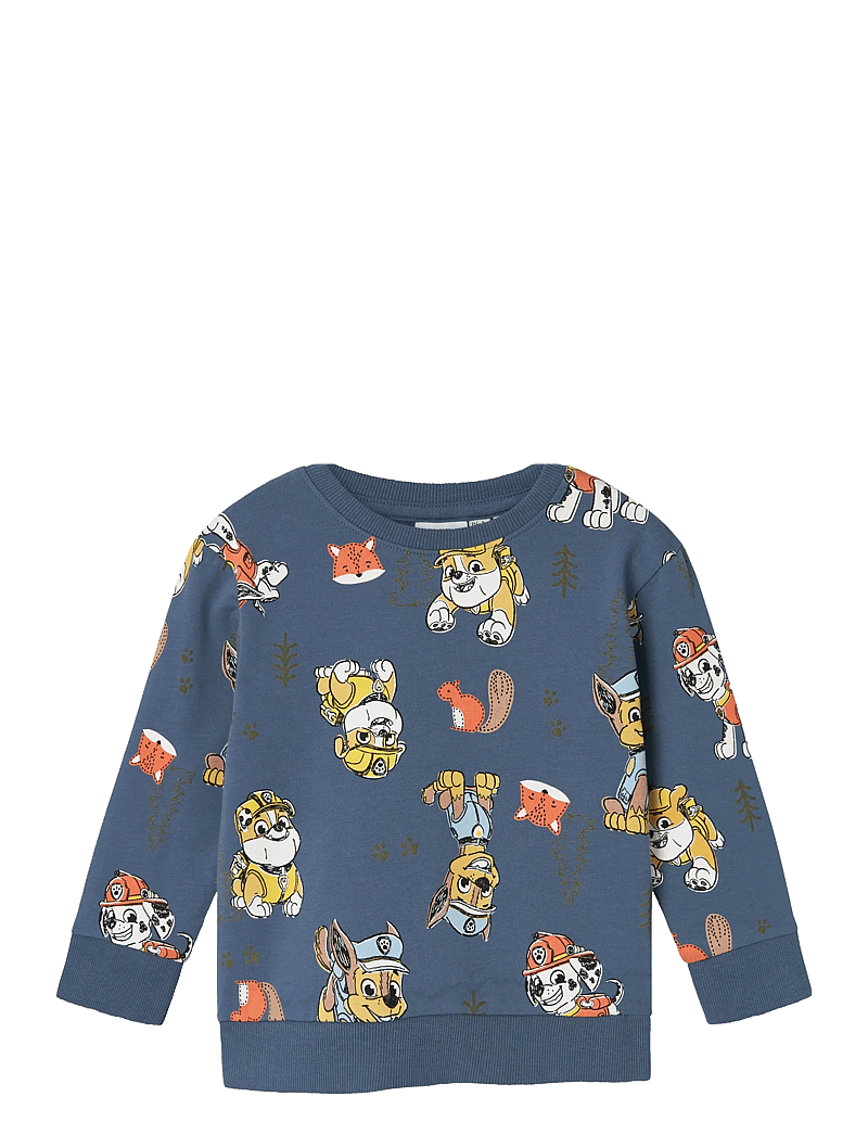 name it - NMMSUG PAWPATROL NREG SWEAT BRU CPLG - sweatshirts - bering sea - 0