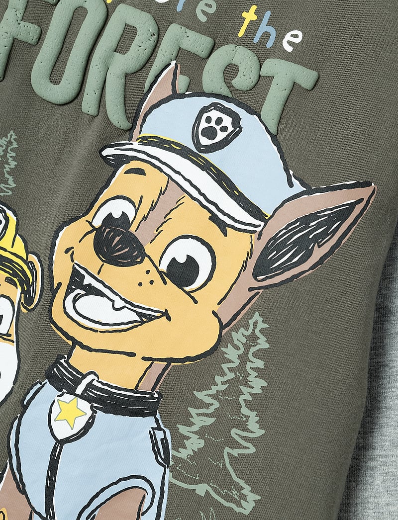 name it - NMMSENTE PAWPATROL LS NREG TOP CPLG - long-sleeved t-shirts - tea leaf - 2