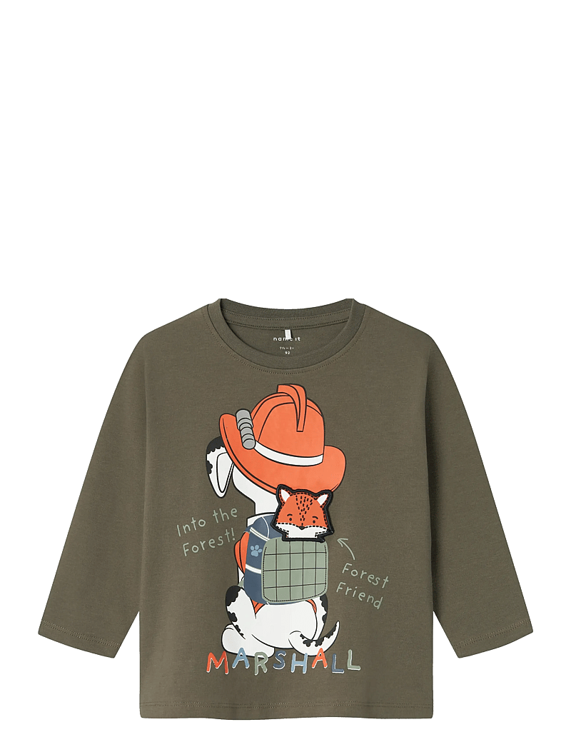 name it - NMMSINO PAWPATROL LS NREG TOP BOX CPLG - long-sleeved t-shirts - tea leaf - 0