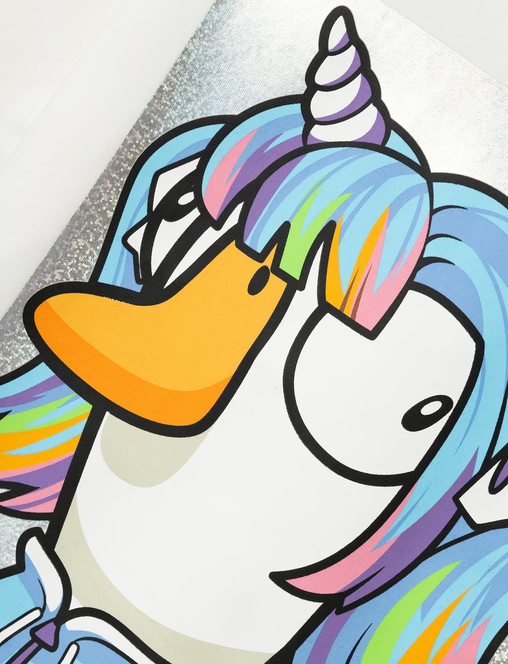 name it - NKFASANNE GOOSEDUCK SS NREG TOP BOX BFU - kortærmede t-shirts - jet stream - 3