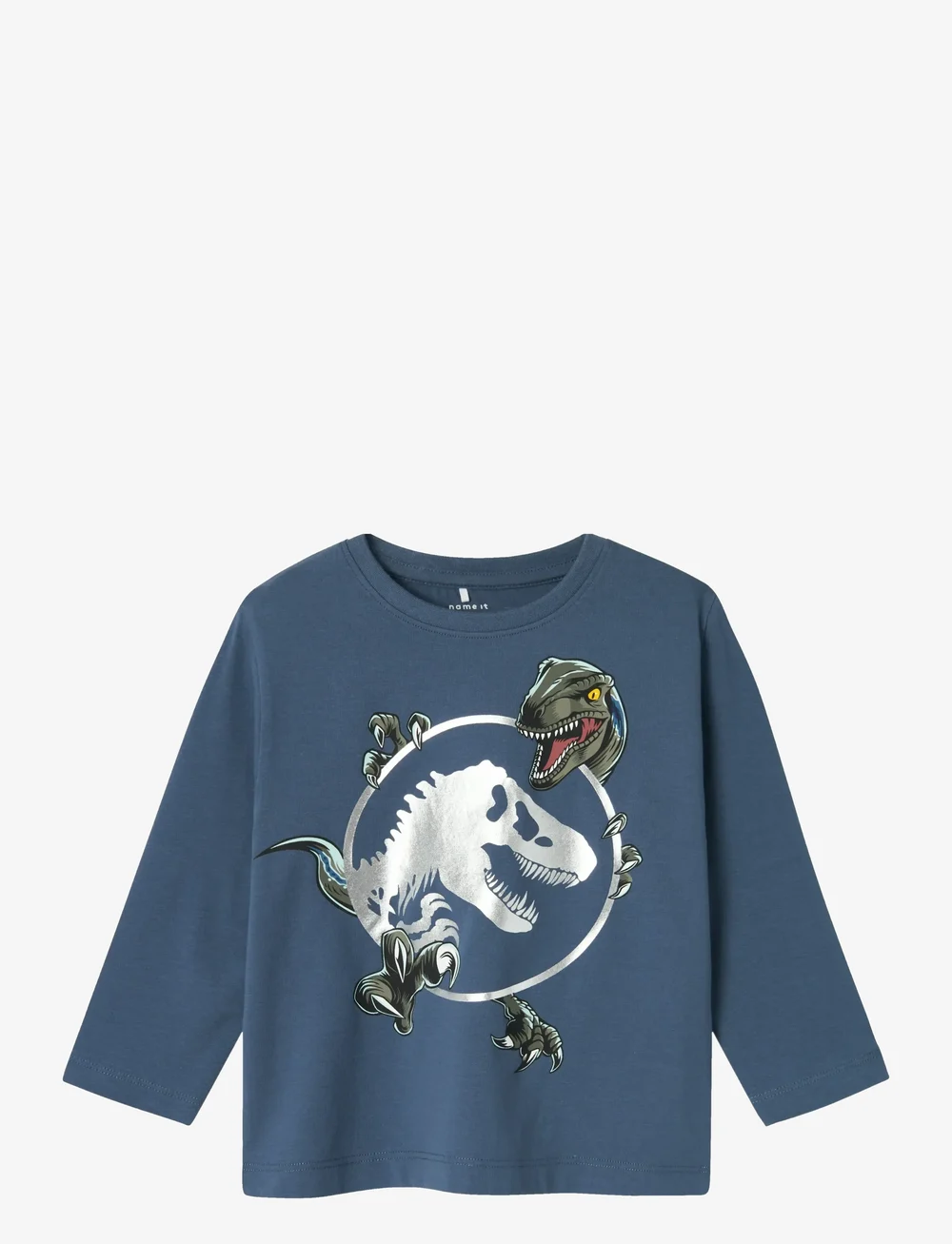name it - NMMSURINDER JURASSIC LS NREG TOP SKY - langærmede t-shirts - bering sea - 0