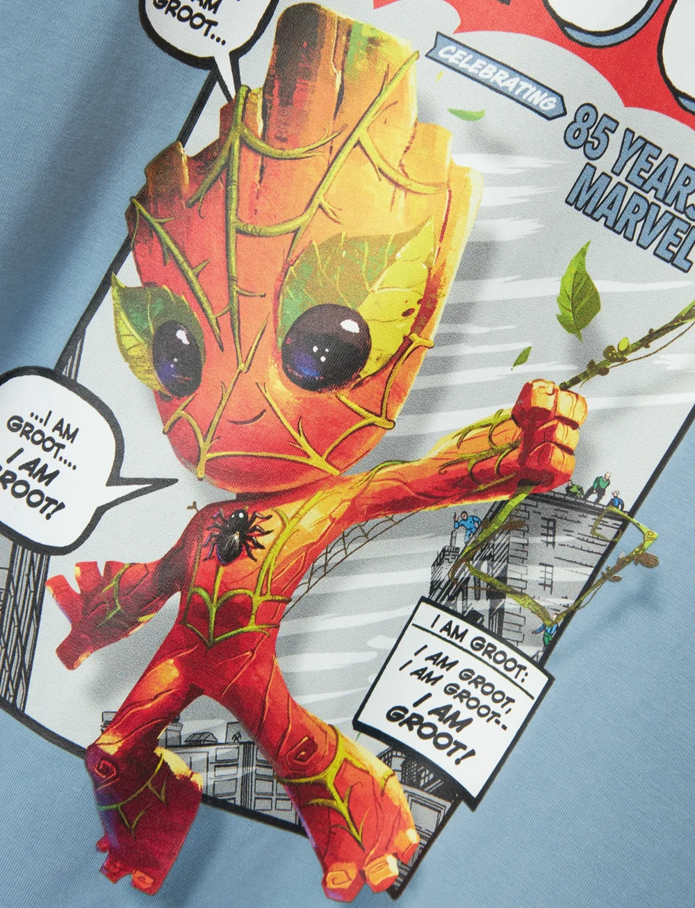 name it - NKMAPELLE GOTG SS NREG TOP BOX MAR - short-sleeved t-shirts - mountain spring - 2