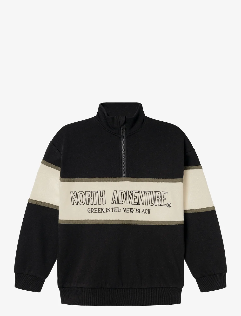 name it - NKMOBORDE LS RLX SWEAT BRU - sweatshirts - black - 1