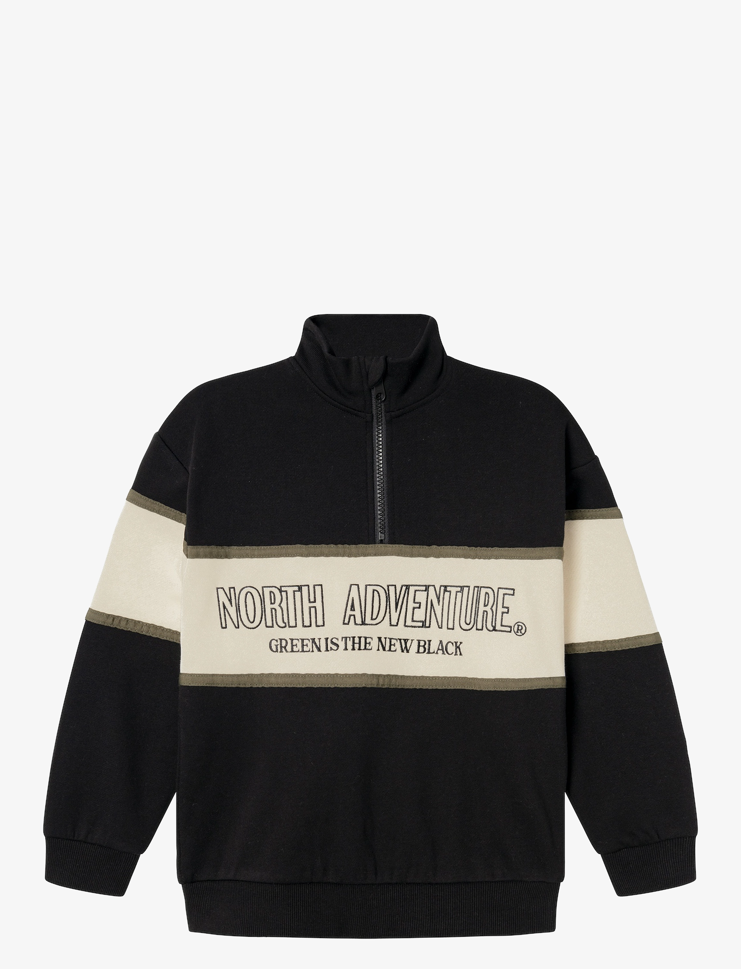 name it - NKMOBORDE LS RLX SWEAT BRU - black - 1