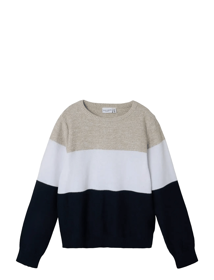 name it - NKMVOHAN LS KNIT - trøjer - island fossil - 0