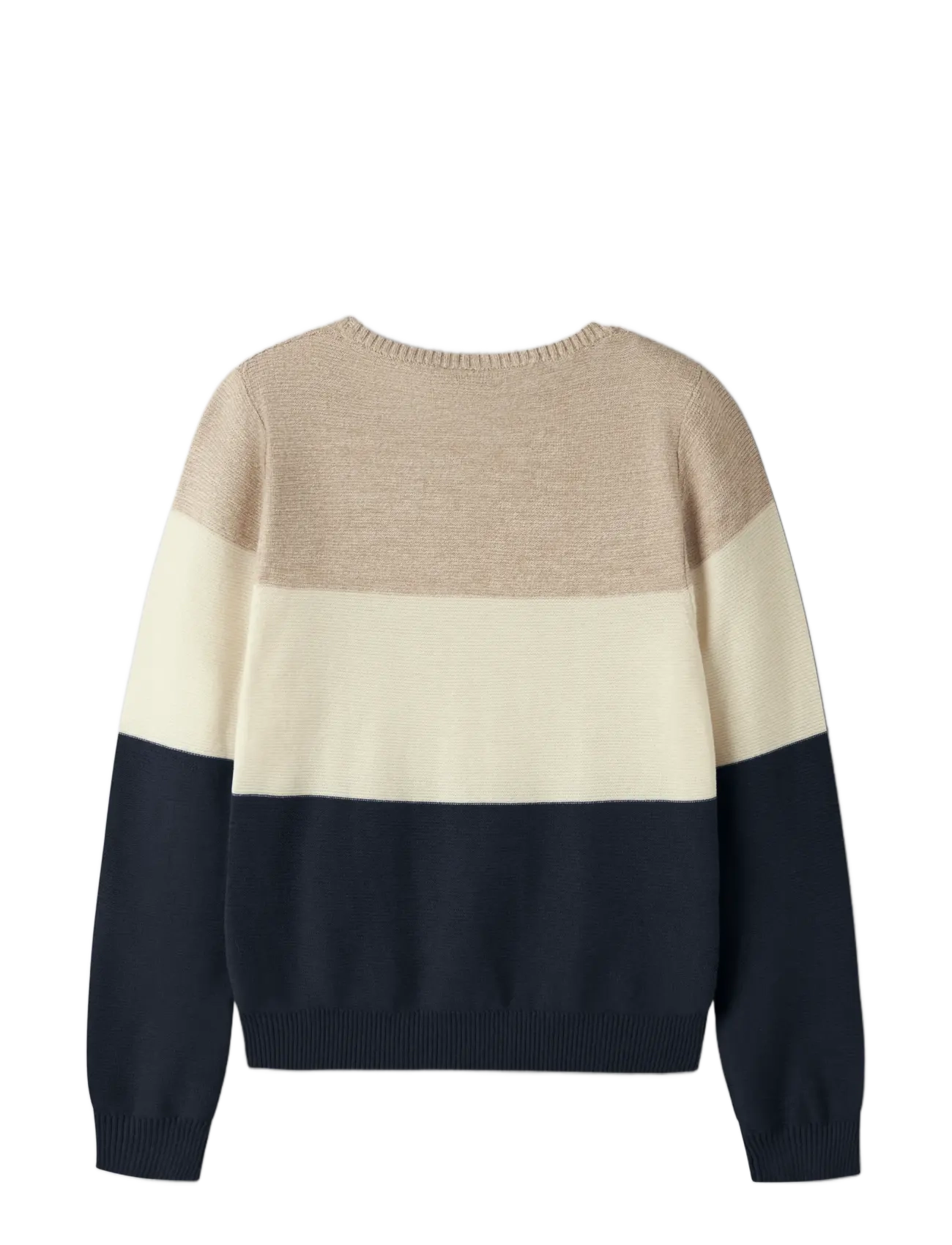 name it - NKMVOHAN LS KNIT - jumpers - sesame - 1
