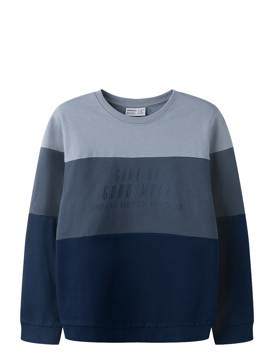 name it - NKMVEMIL LS NREG SWEAT BRU - navy blazer - 0