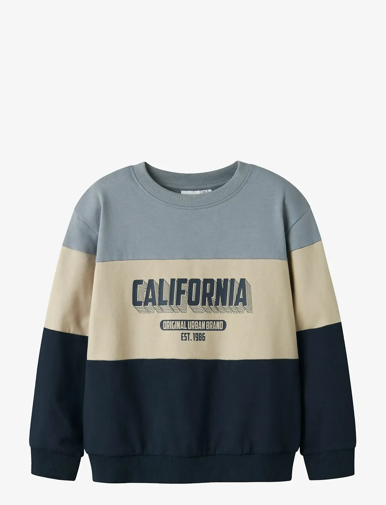 name it - NKMVEMIL LS NREG SWEAT BRU - bluzy - navy blazer - 1