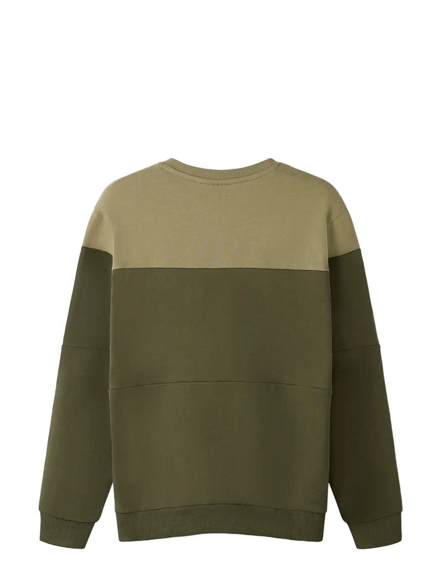 name it - NKMVEMIL LS NREG SWEAT BRU - olive night - 1